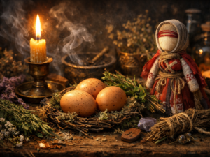 jajowanie oczyszczanie jajkiem