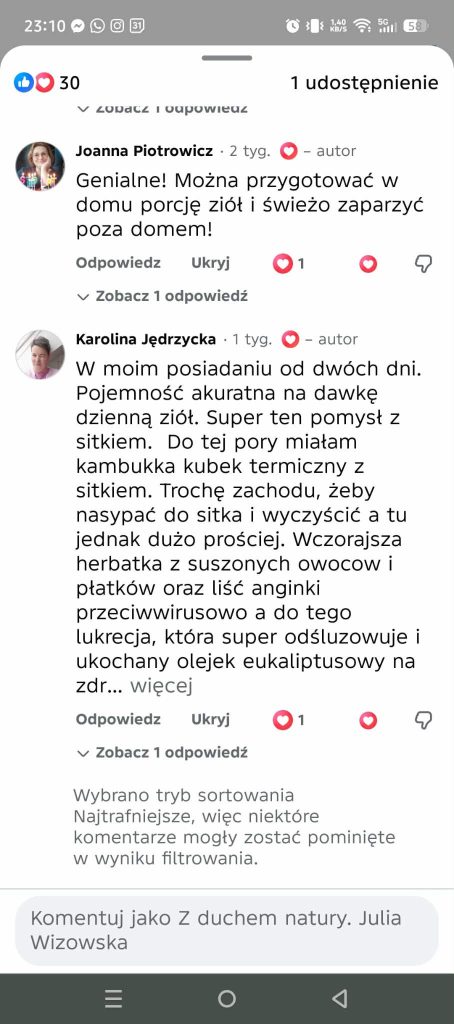 kubek z zaparzaczem